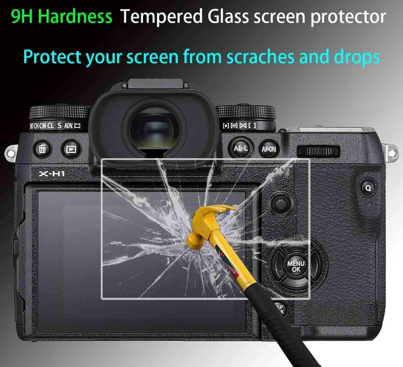 ULBTER A1 Screen Protector for Sony Alpha 1 / A1 Camera & Hot Shoe Cover 0.3mm 9H Hardness Tempered Glass Anti-Scrach Anti-Fingerprint Anti-Bubble [3+2 Pack] - Image 3